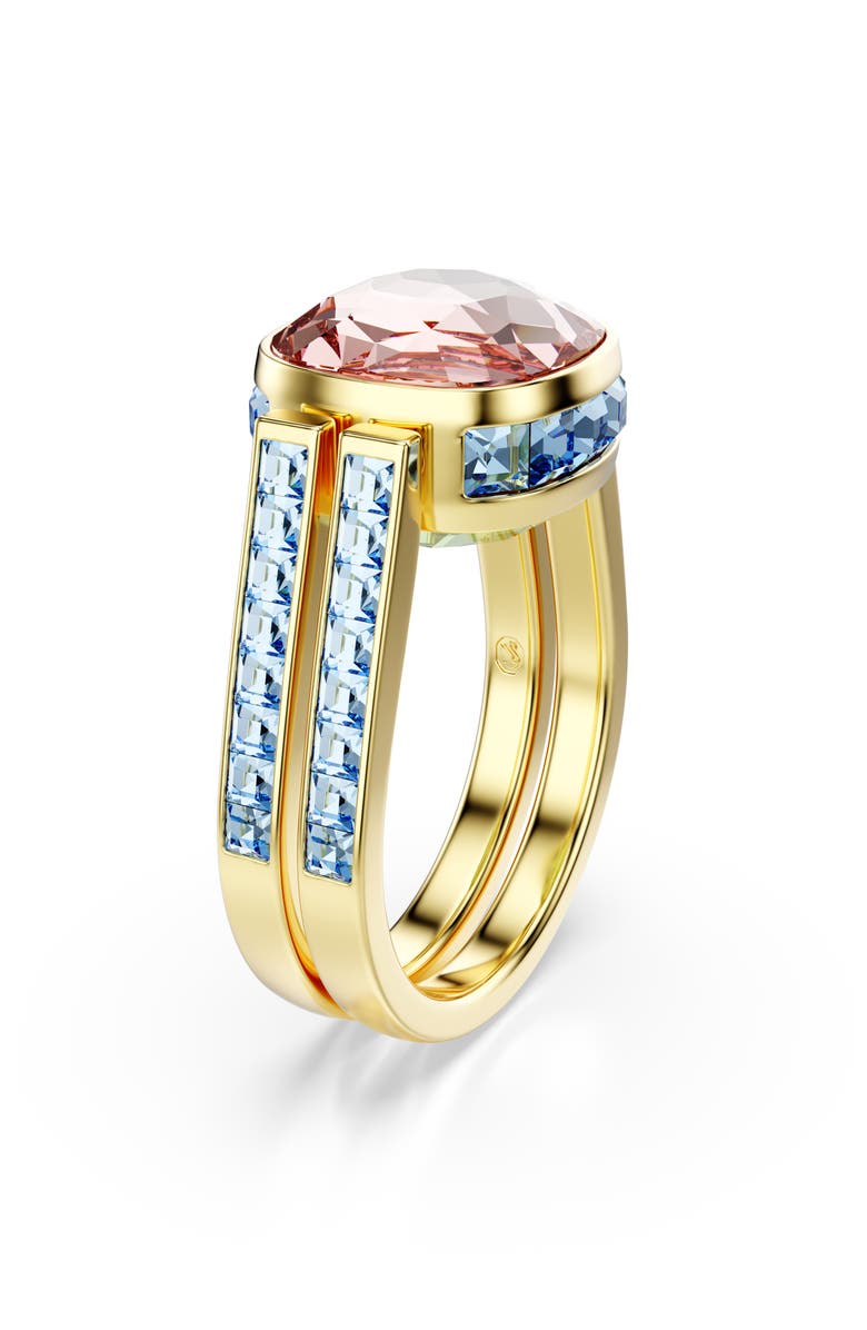 Swarovski Chroma Twist Ring, Alternate, color, Pink/ Green/ Blue Multi