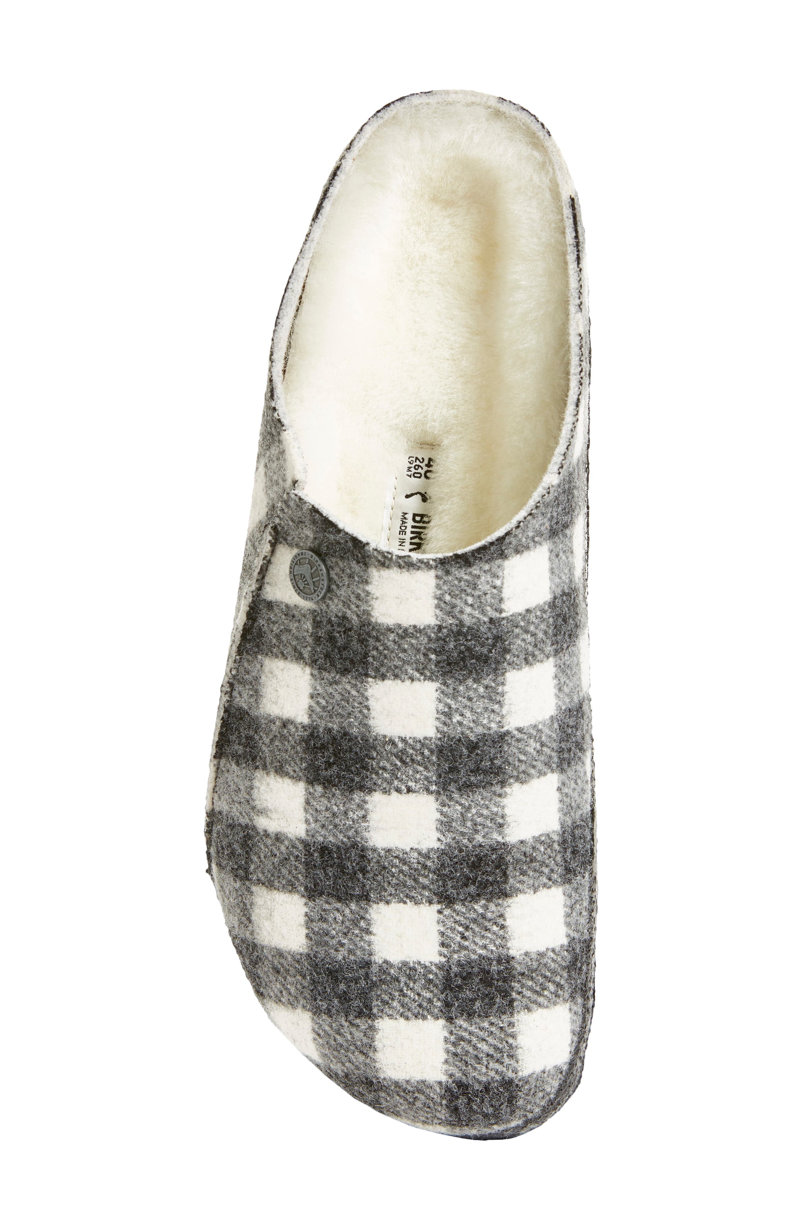Zermatt Genuine Shearling Lined Slipper, Alternate, color, BLACK