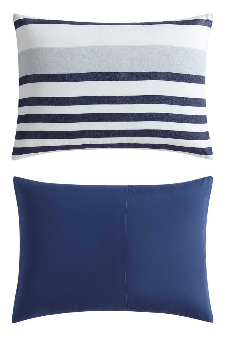 Palm Coast Striped Comforter Set, Alternate, color, MEDIUM / DARK BLUE