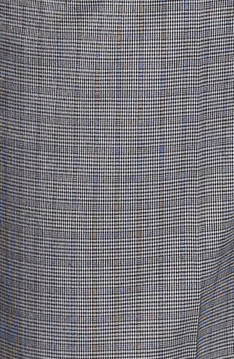 LIONESS Bessette Low Rise Chain Detail Plaid Pants, Alternate, color, Onyx Gingham