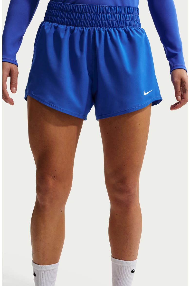 Dri-FIT Mid-Rise 3-Inch Brief-Lined Shorts, Alternate, color, HYPER ROYAL/ WHITE