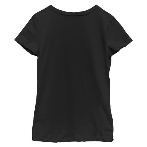 Scooby Doo Girl's  Moon Silhouette Chase  Graphic T-shirt In Black