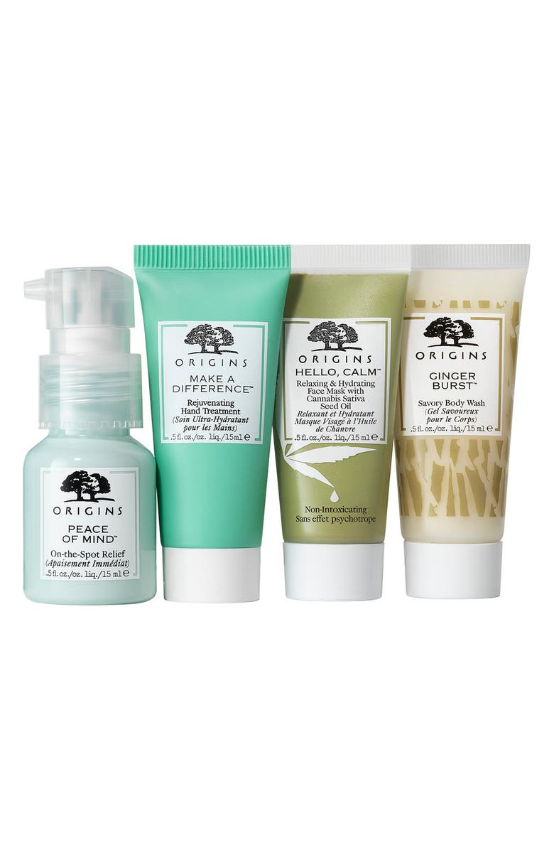 Origins Feel-Good Self-Care Essentials Set USD $35 Value, Alternate, color, 