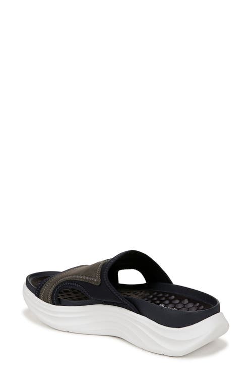 Dr. Scholl's Feel Energy Recovery Slide Sandal In Dark Navy