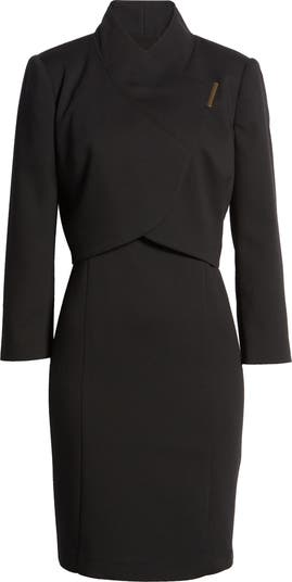 Tahari ASL ツーピース クロップ ジャケット & シース ドレス Tahari ASL Two Piece Crop Jacket & Sheath Dress | Nordstrom