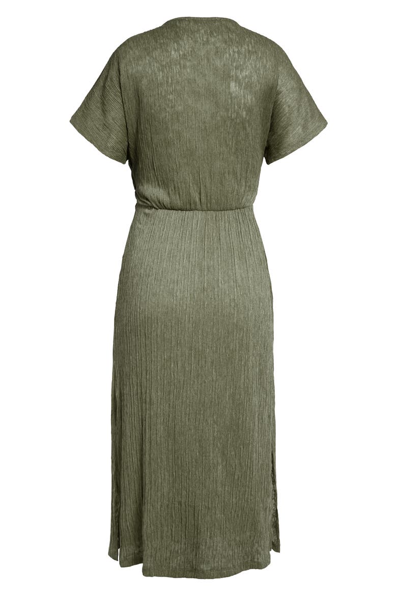 Phoebe V-Neck Midi Dress, Alternate, color, OLIVE