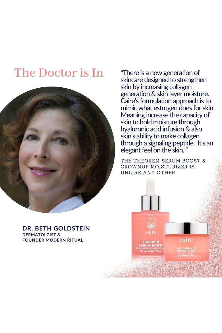 Full Trio Skincare Set Theorem Serum Boost, Triple Lift Molecule Mask, Grownup Moisturizer, Alternate, color, Coral Pink