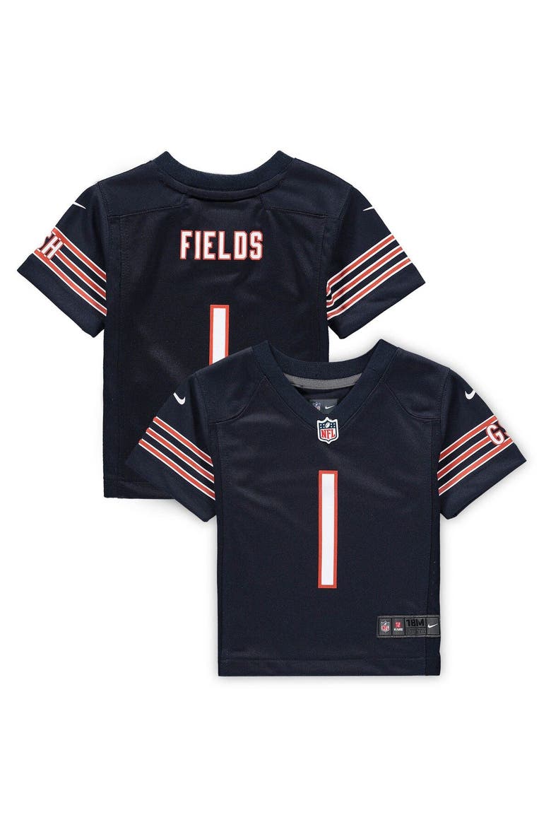 Infant Nike Justin Fields Navy Chicago Bears Game Jersey, Main, color, Navy