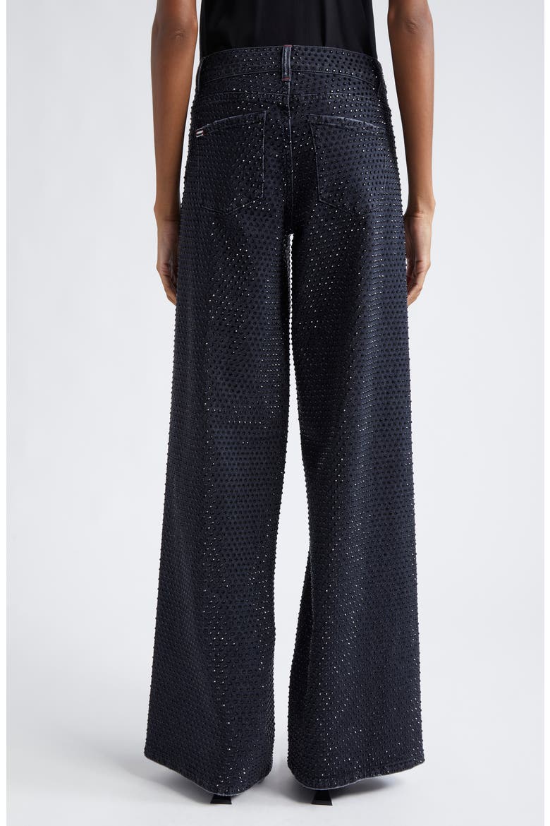 Trish Embellished Baggy Jeans, Alternate, color, MAYA CHARCOAL BLACK/ BLACK