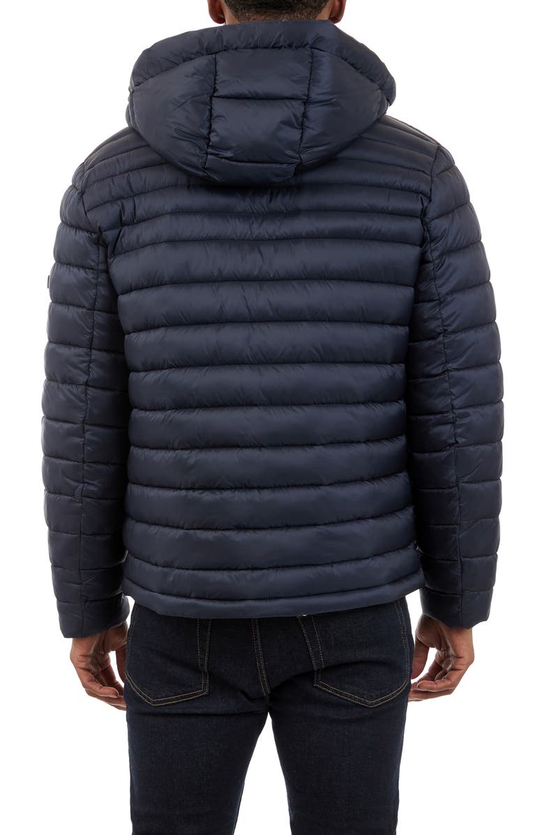 Michael Kors Verizon Water Resistant Hooded Packable Jacket, Alternate, color, Midnight