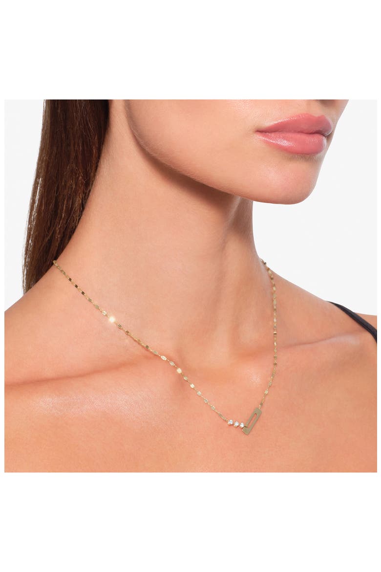 14K Gold Link Diamond Necklace, Alternate, color, YELLOW