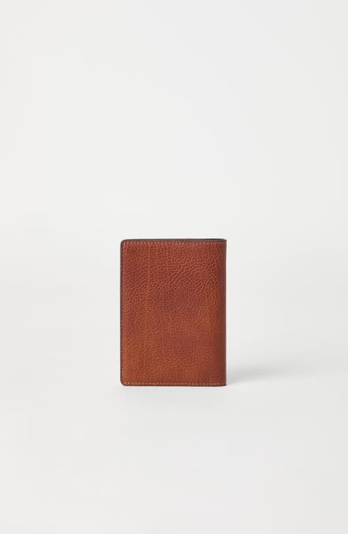 Brunello Cucinelli Passport Holder In Copper