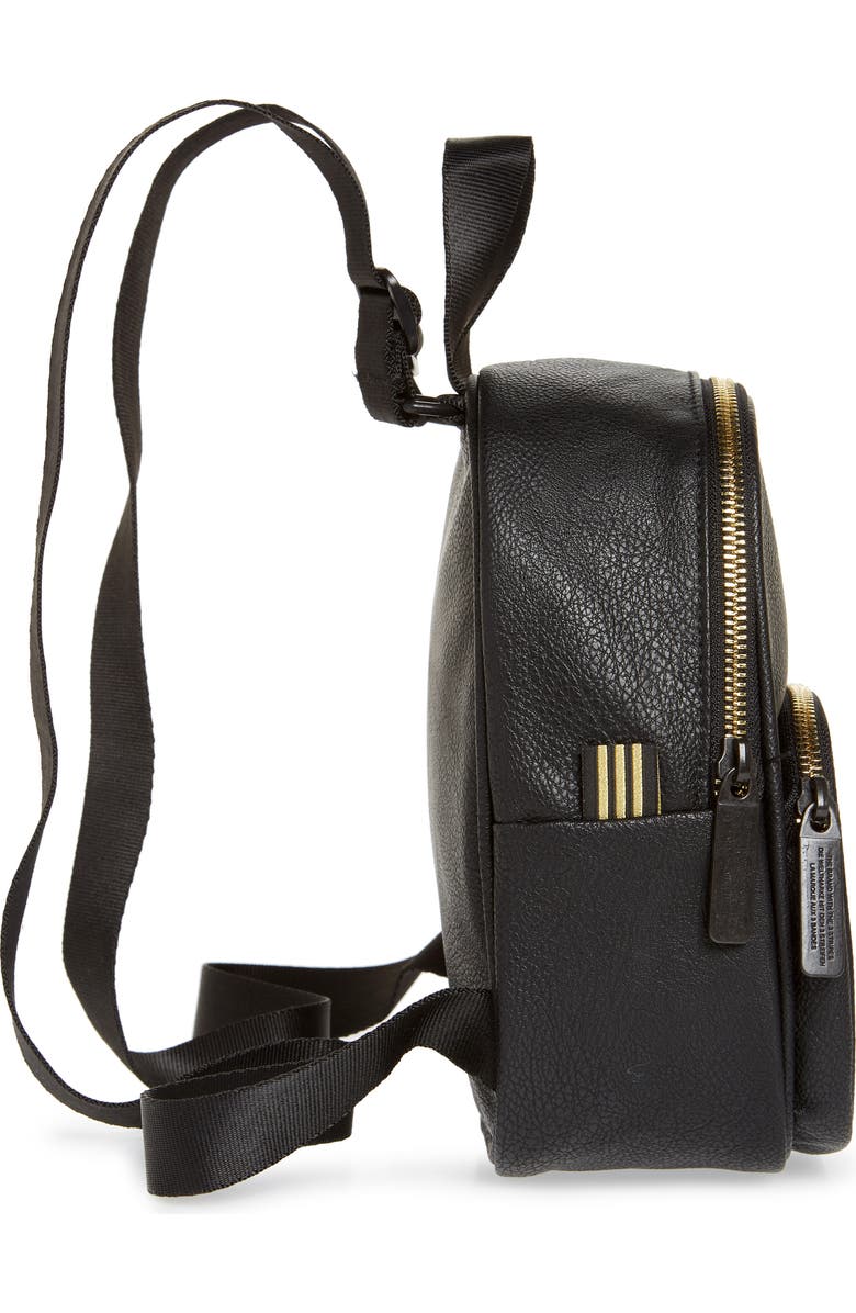 adidas Originals Mini Faux Leather Backpack, Alternate, color,