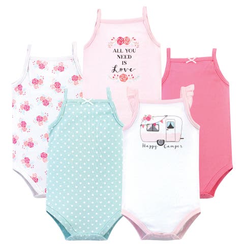 Soft Cotton Sleeveless Infant Bodysuits (Baby)