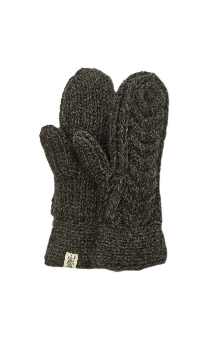 Nirvanna Designs Soho Mittens, Main, color, Charcoal