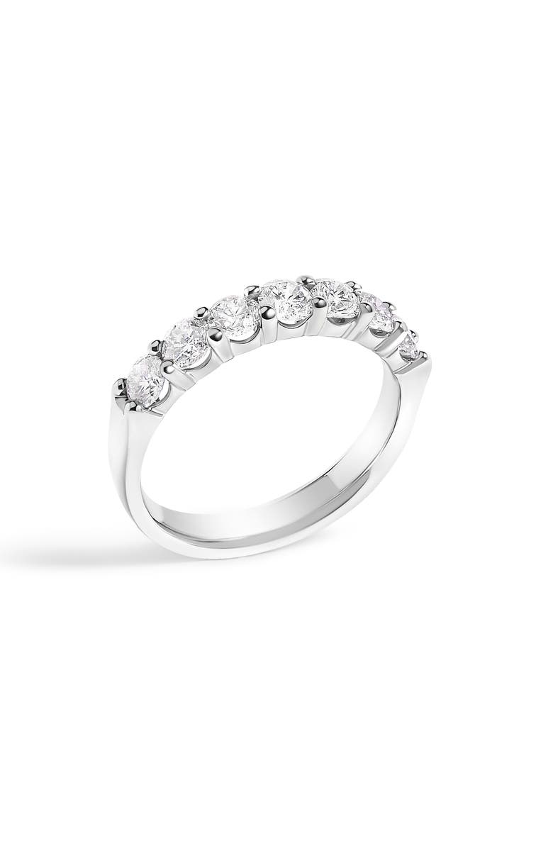 Haus of Brilliance 14K Gold 1.0 Ctw Diamond 7 Stone Band Ring, Alternate, color, White Gold