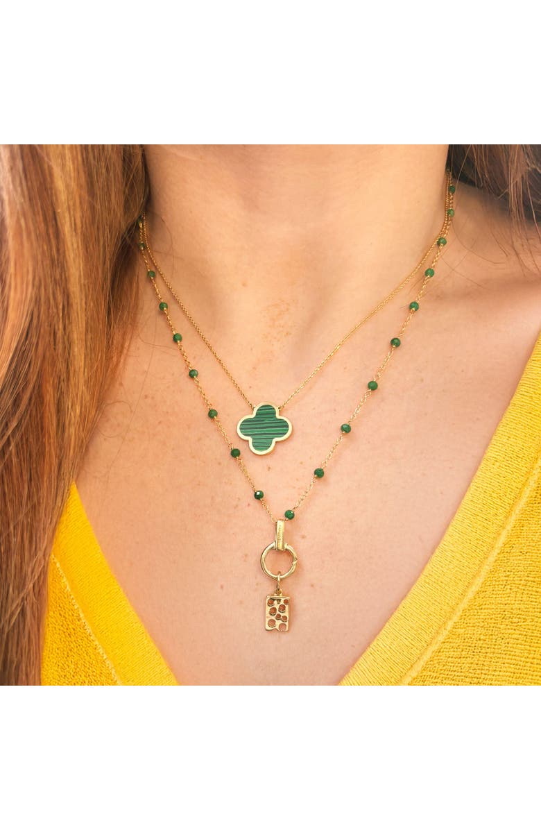 The Lovery Fine Jewelry Round Gold Charm Holder With Bale, Alternate, color, Yellow Gold