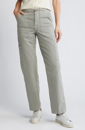 Marine Layer Maya Straight Leg Cargo Pants In Shadow