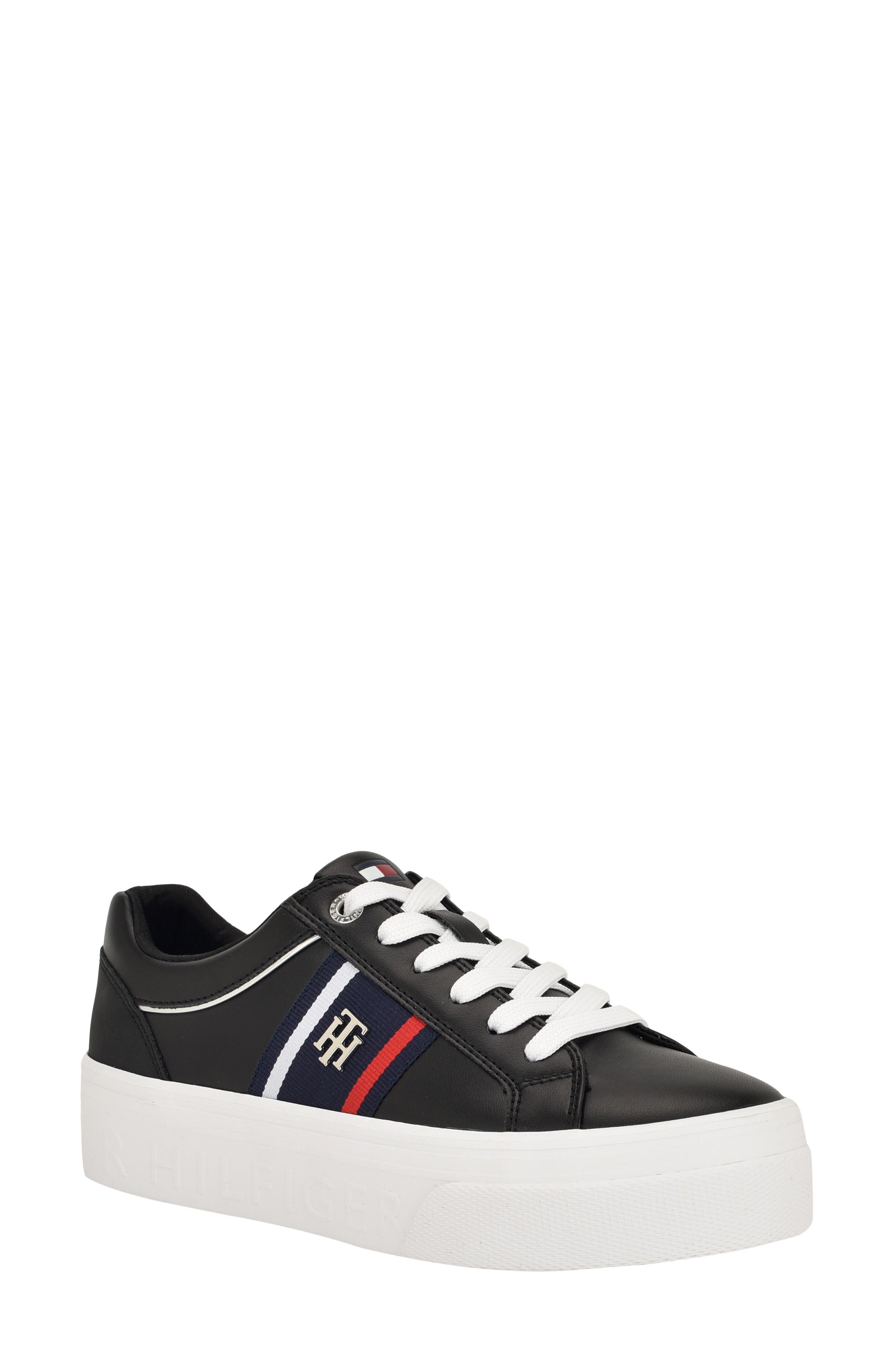 Tommy Hilfiger Badria Sneaker, Main, color, Black