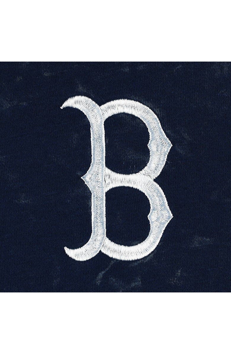 THE WILD COLLECTIVE Women's The Wild Collective Navy Boston Red Sox Marble Pullover Hoodie, Alternate, color, Navy