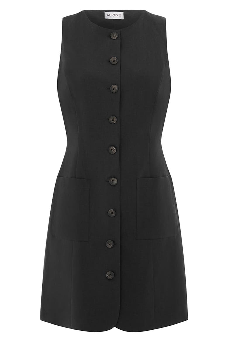 Leah Sleeveless Sheath, Alternate, color, BLACK