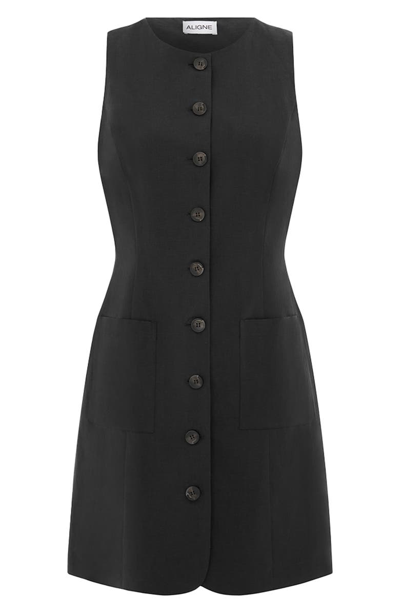 ALIGNE Leah Sleeveless Sheath, Alternate, color, Black