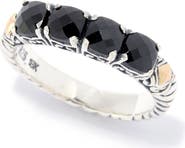 SAMUEL B. Black Spinel Stackable Ring