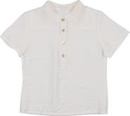 Manière Dotted Mock Neck Henley