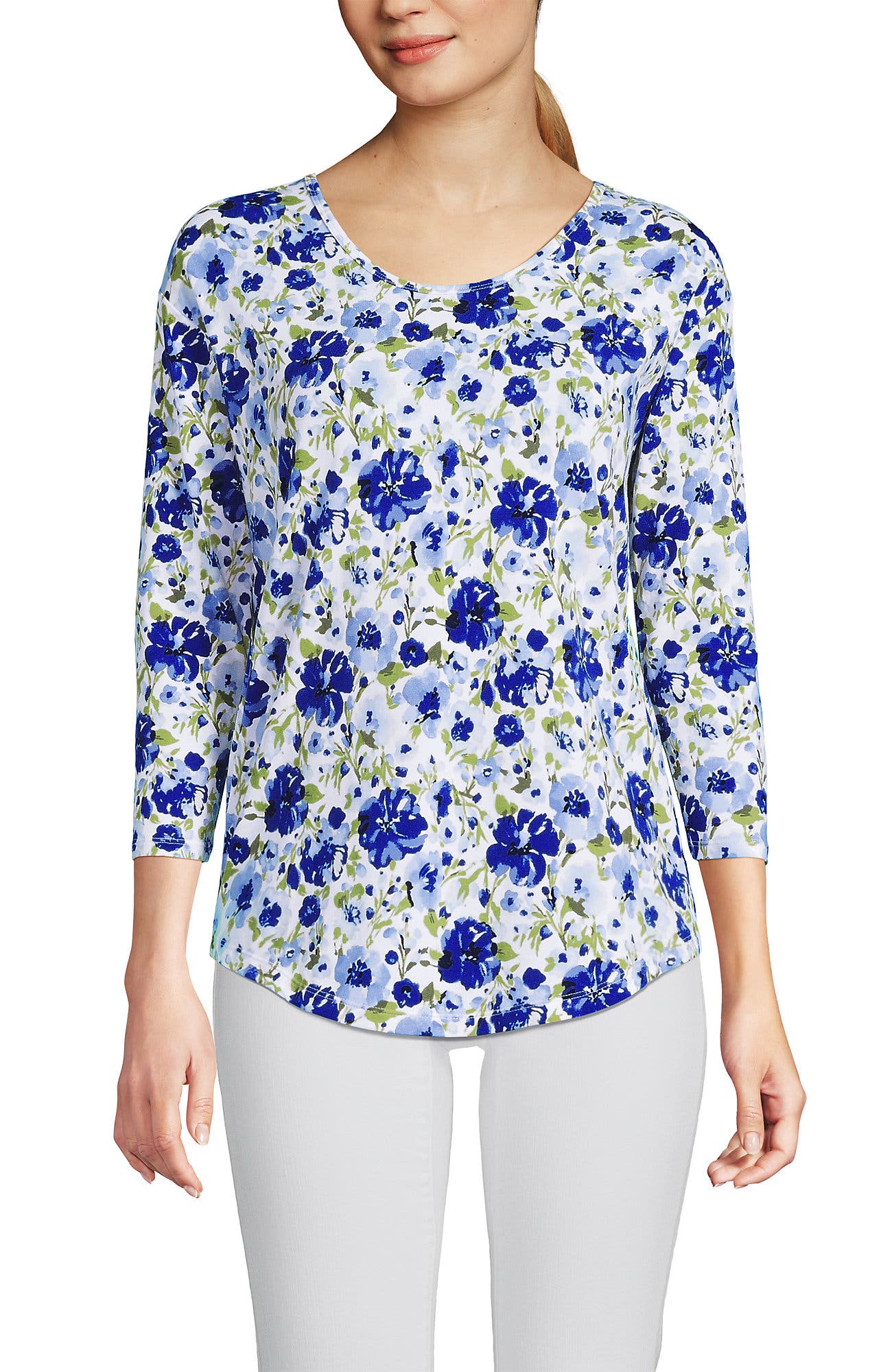 selected Clear Blue Painted Blooms