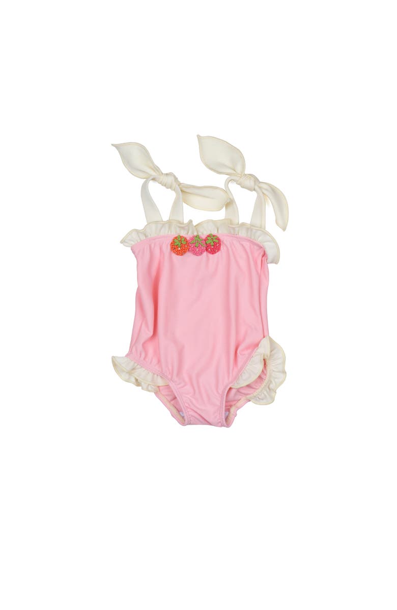 Wild Wawa Strawberry Swimsuit, Main, color, Sorbet Pink