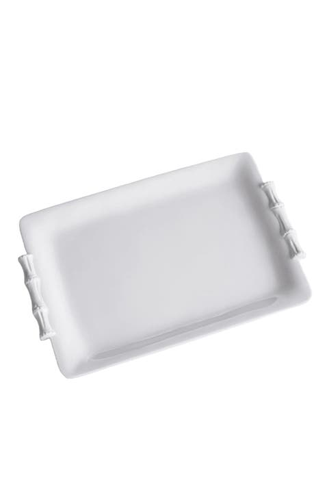 Vida Cane Medium Rectangular Tray