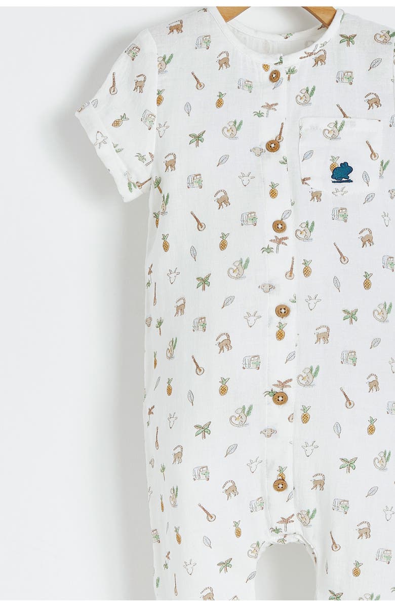 Babycottons Premium Cotton Kanu Overall for Infant, Alternate, color, Off White