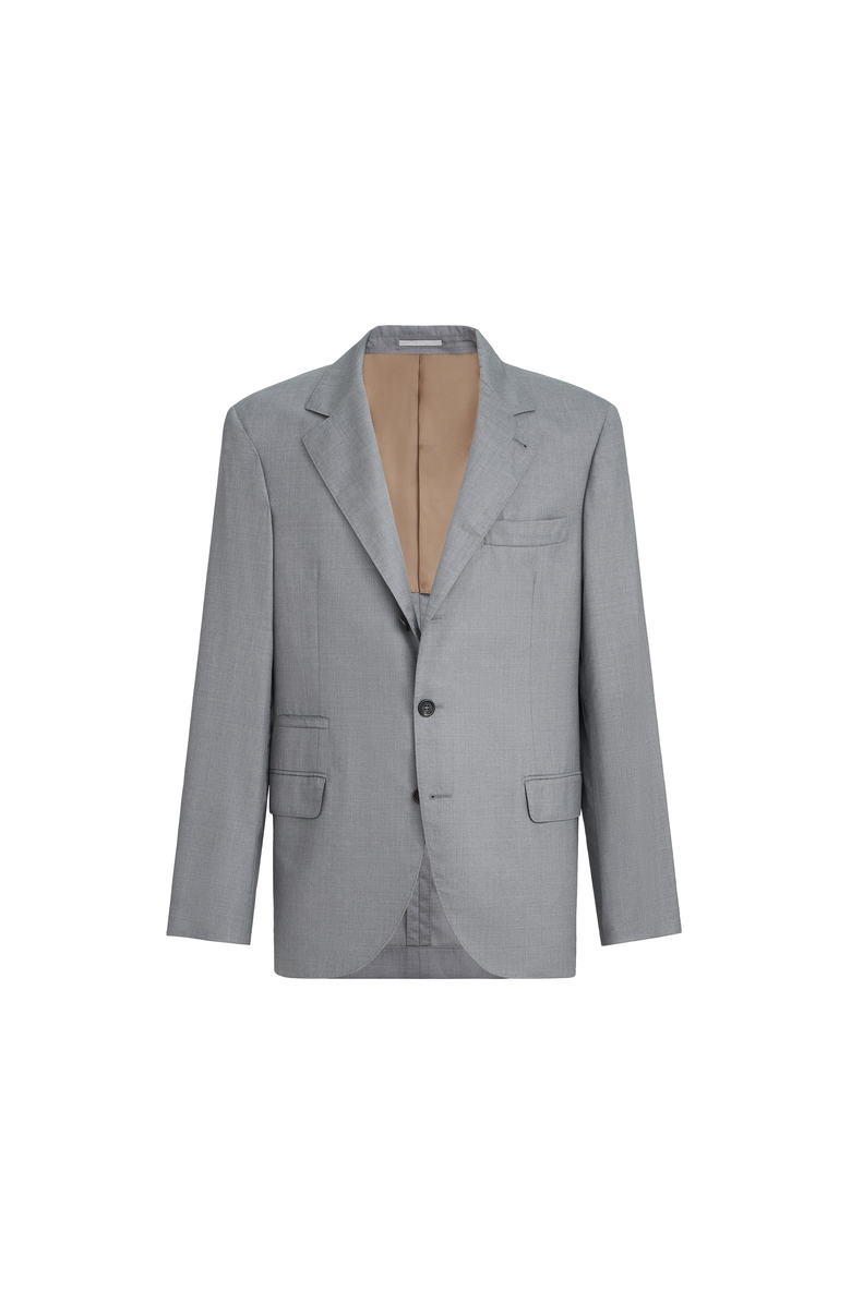 Brunello Cucinelli Hopsack blazer, Main, color, Grey