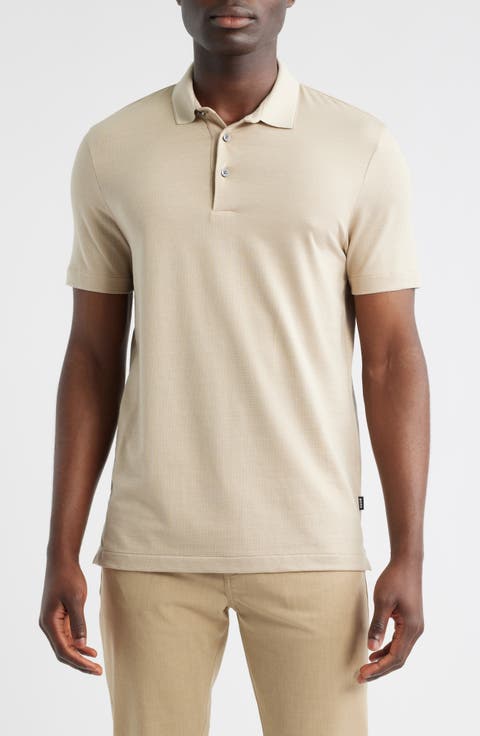 Pitton Slim Fit Mercerized Cotton Polo