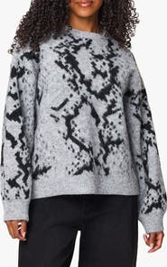 Habitual Fuzzy Python Printed Sweater