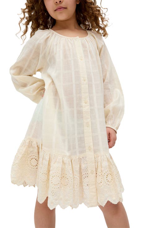 Olivia Button Down Embroidered Dress