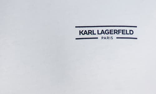 Karl Lagerfeld Paris Core Logo Cotton Graphic T-shirt In White