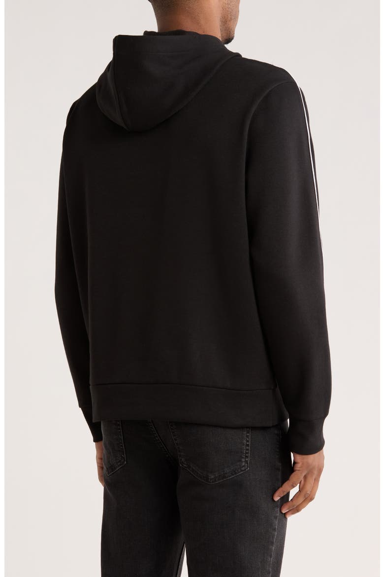 Logo Fleece Hoodie, Alternate, color, BLACK