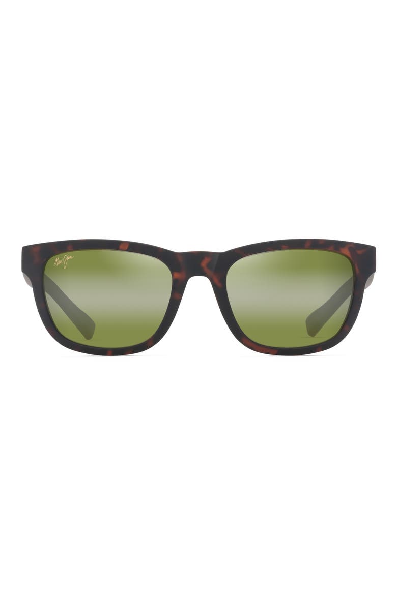 Kapii 54mm Gradient PolarizedPlus2® Square Sunglasses, Main, color, MATTE DARK HAVANA
