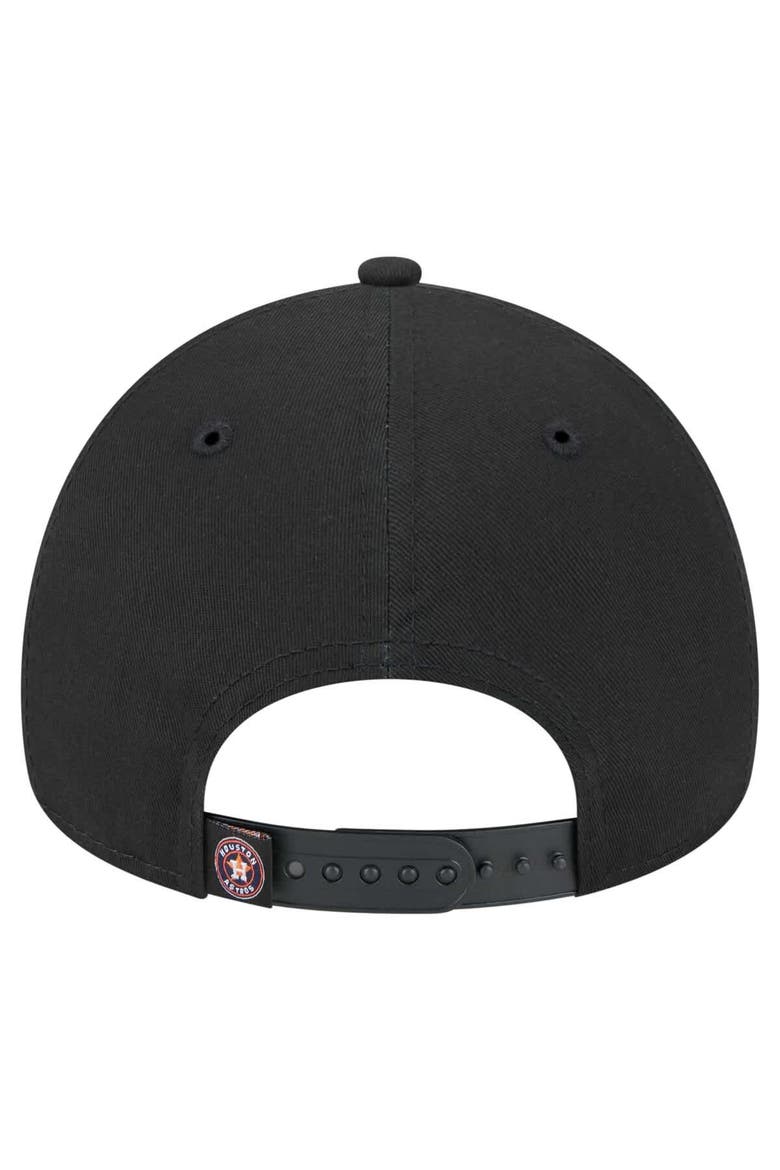 Men's New Era Black Houston Astros 9FORTY A-Frame Adjustable Hat, Alternate, color, Black