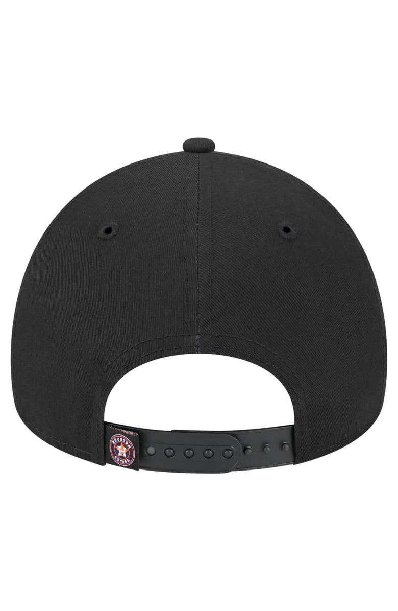 New Era Men's New Era Black Houston Astros 9FORTY A-Frame Adjustable Hat, Alternate, color, Black