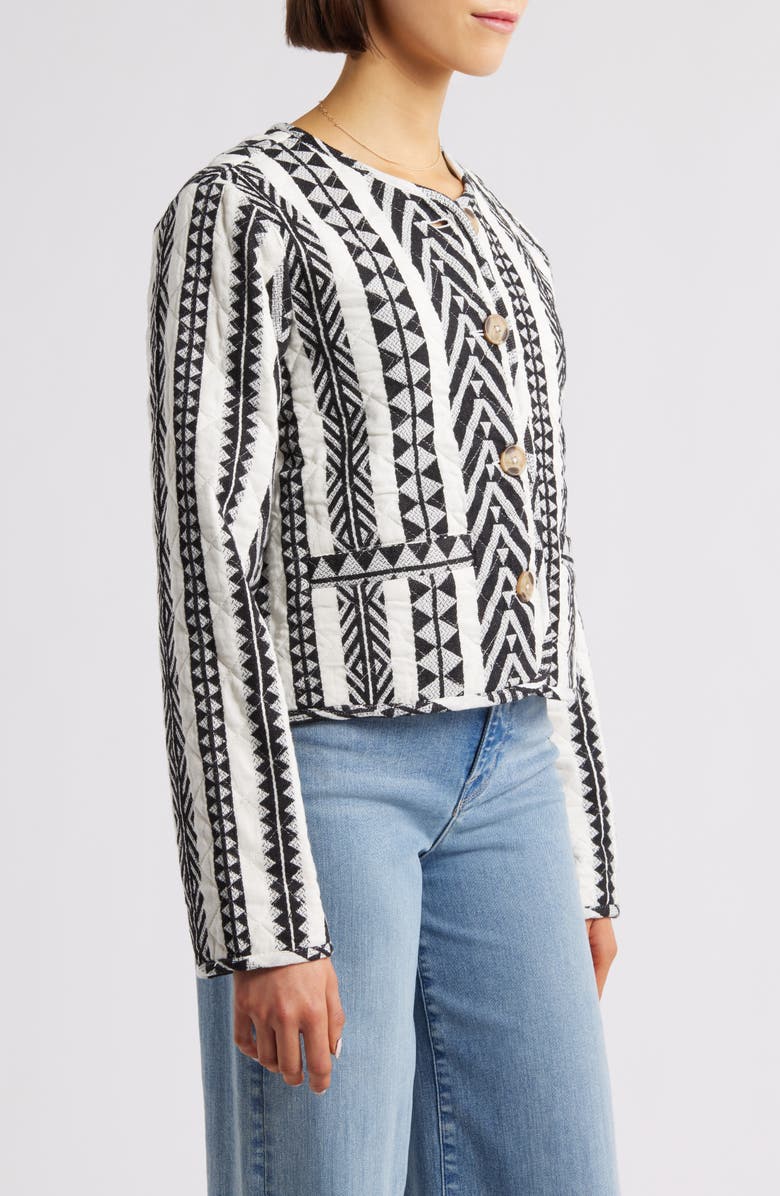 Sanctuary Coco Geo Quilted Jacket, Alternate, color,