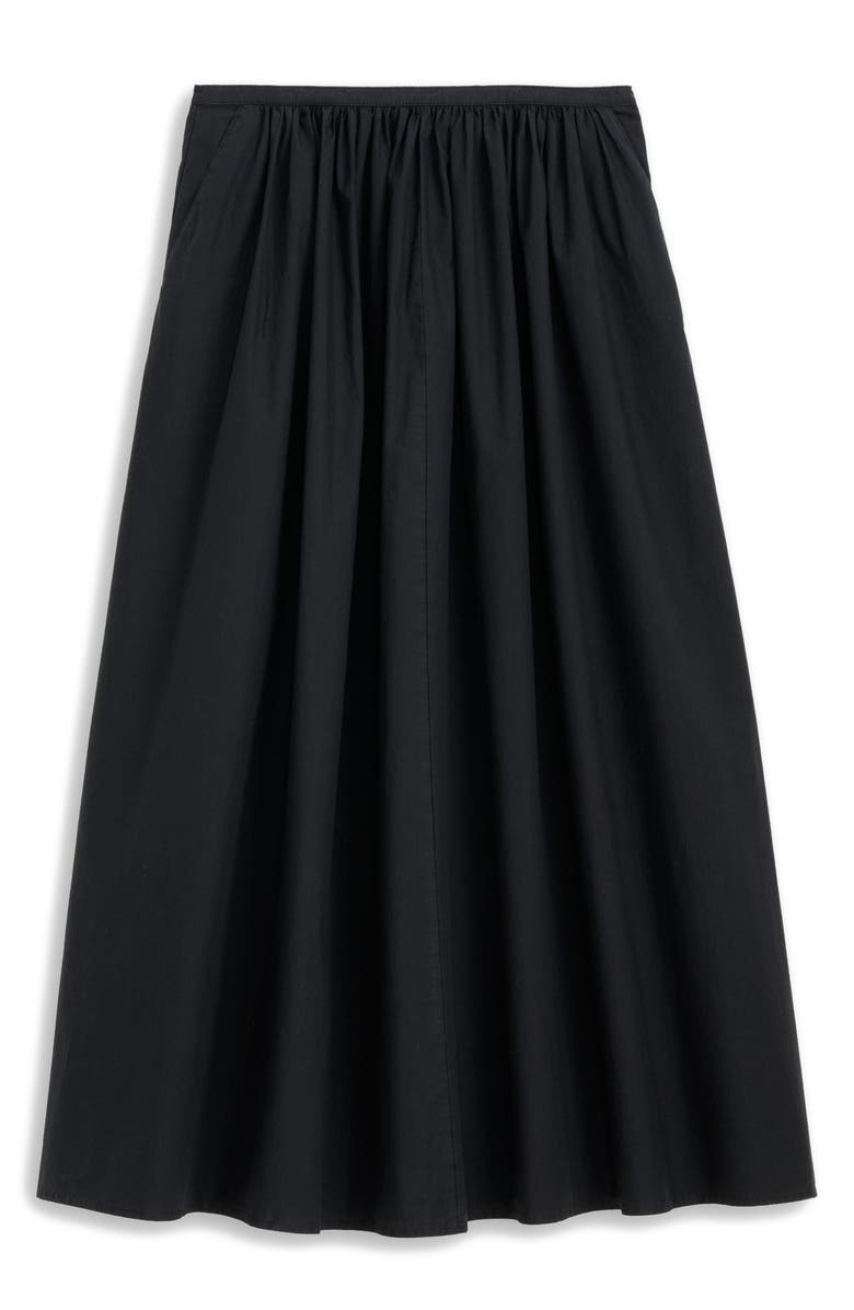 Alex Mill Charlie Poplin Maxi Skirt, Alternate, color, Black