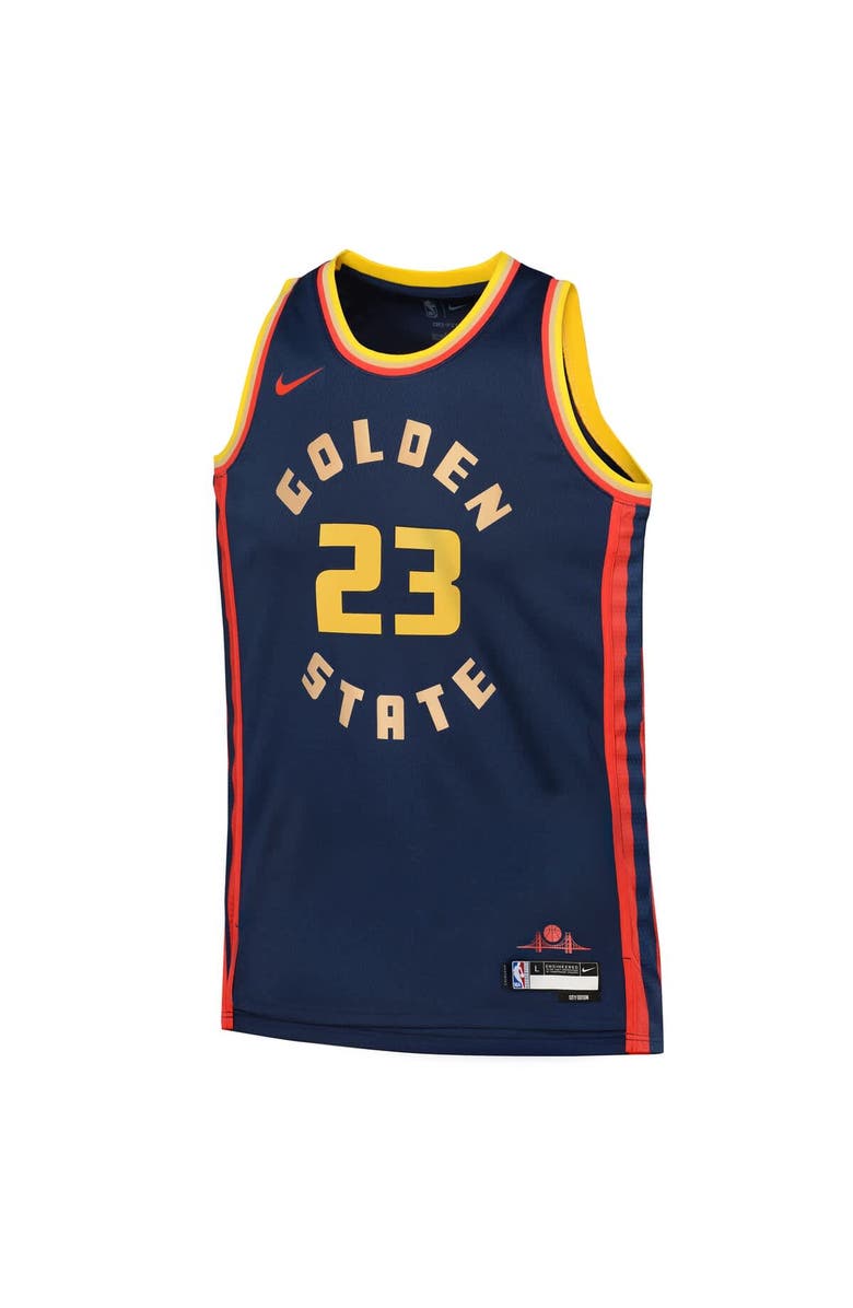 Nike Youth Nike Draymond Green Navy Golden State Warriors 2024/25 Swingman Player Jersey - City Edition, Alternate, color, 