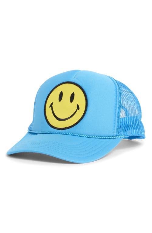 Aviator Nation Smiley Baseball Cap In Blue