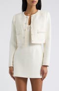 LoveShackFancy Alphie Cropped Jacket