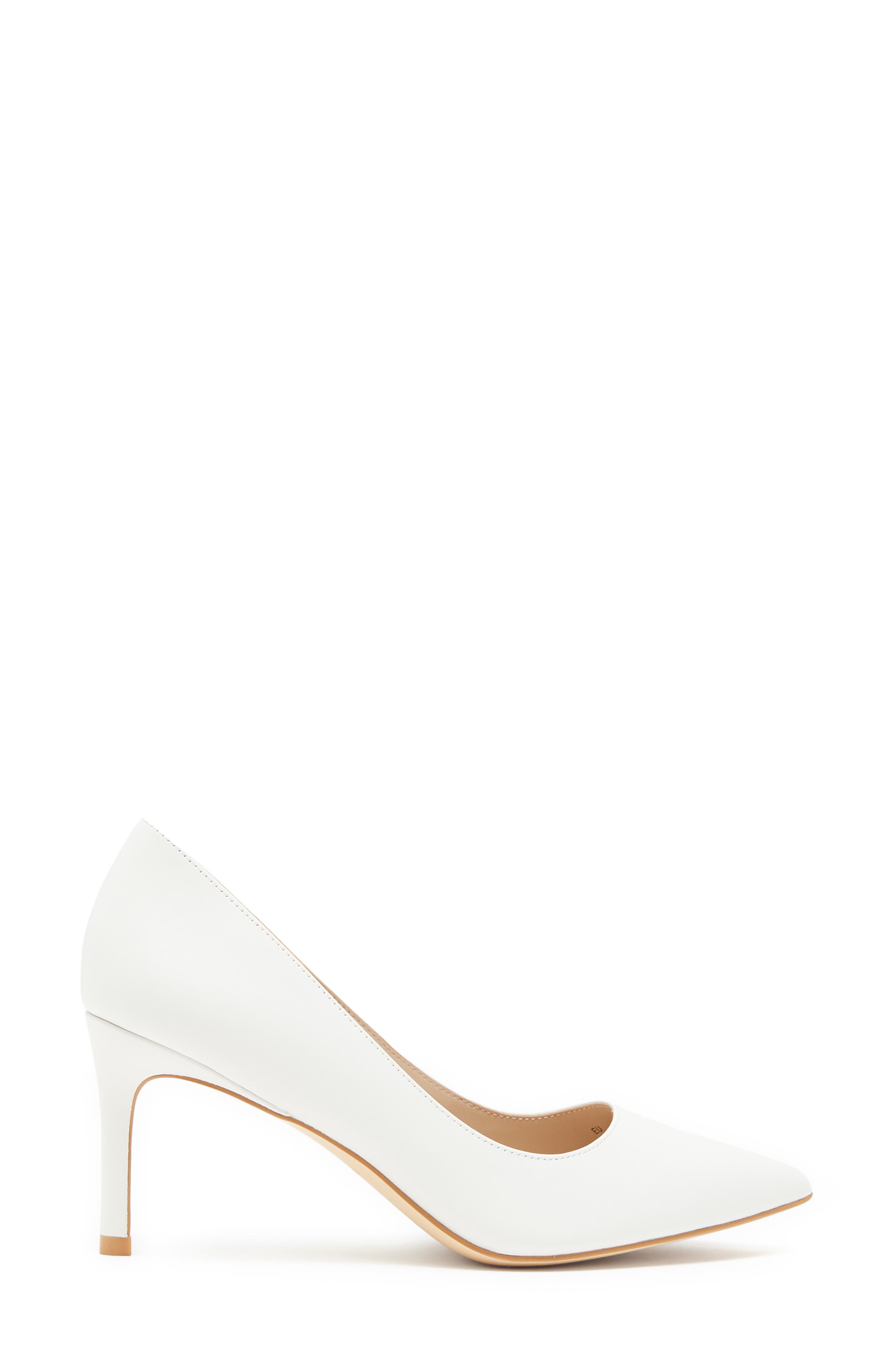 Leigh 75 Pointed Toe Pump, Alternate, color, WHITE.