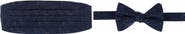 Trafalgar Mystere Metallic Star Light Cummerbund & Bow Tie Bundle