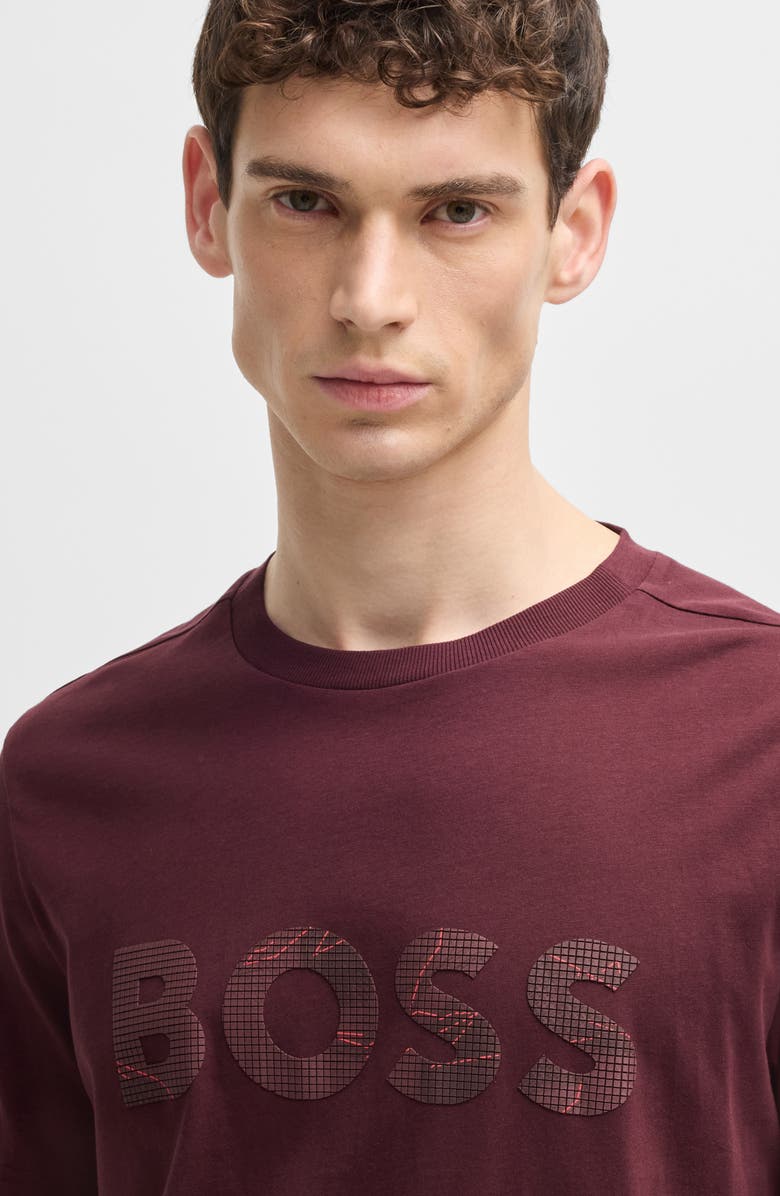 BOSS Glamping Logo Graphic T-Shirt, Alternate, color, Medium Red