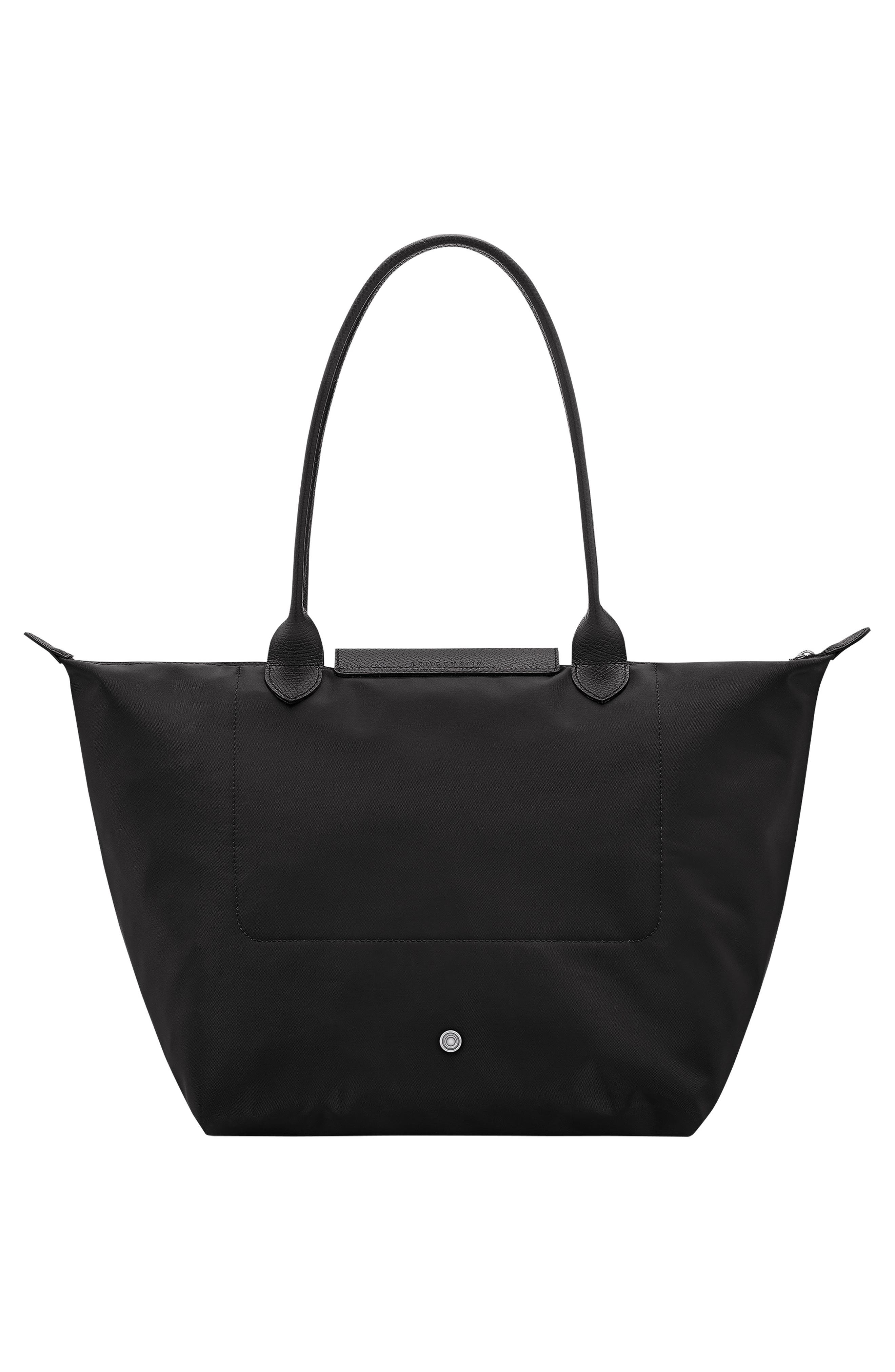 Longchamp Large Le Pliage One Nylon Shoulder Tote, Alternate, color, Black